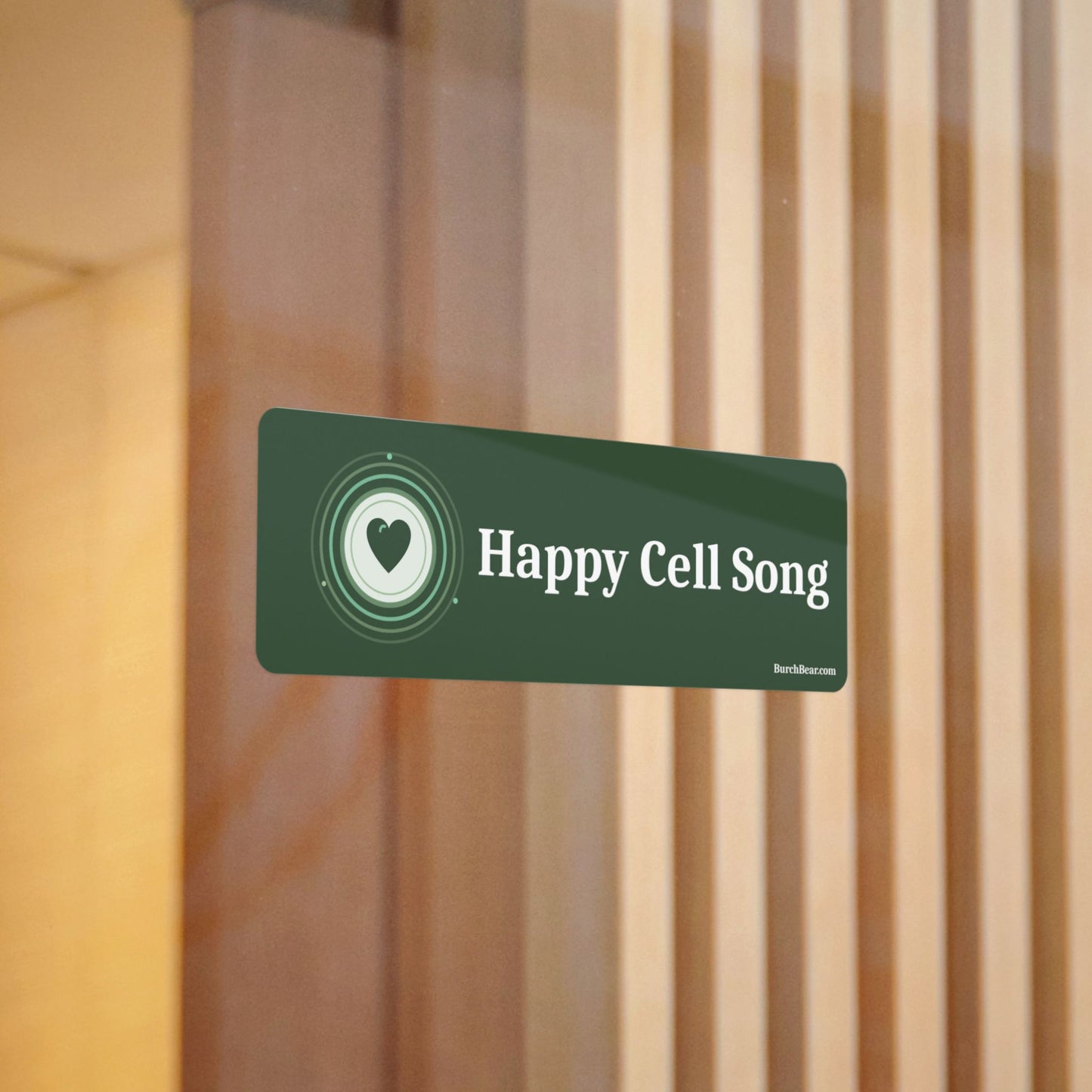 Happy Cell Song Green Logo Sticker