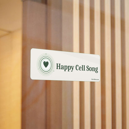 Happy Cell Song Cream Logo Sticker