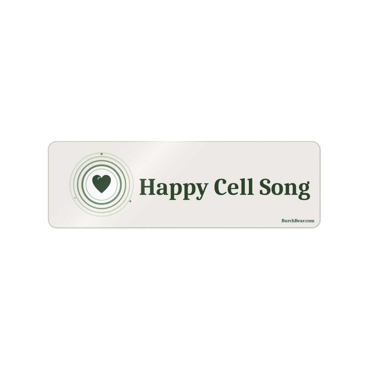 Happy Cell Song Cream Logo Sticker