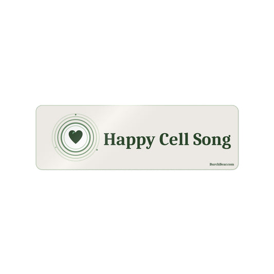 Happy Cell Song Cream Logo Sticker