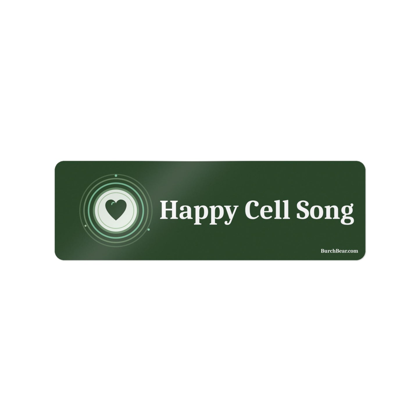 Happy Cell Song Green Logo Sticker
