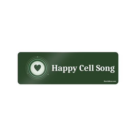 Happy Cell Song Green Logo Sticker
