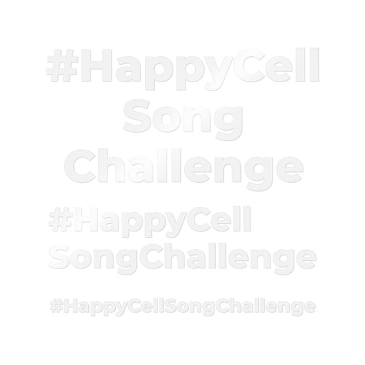 Happy Cell Song Vehicle Stickers 3 Pack - White